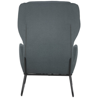 Calma Wingback Chair Grey with Black Frame Easy2Order : KF70112