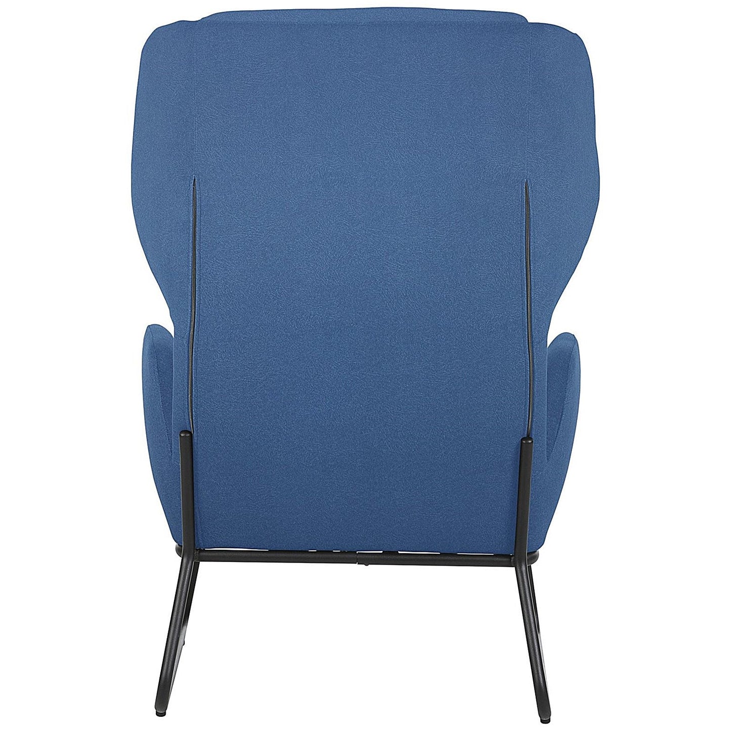 Calma Wingback Chair Blue with Black Frame Easy2Order : KF70113
