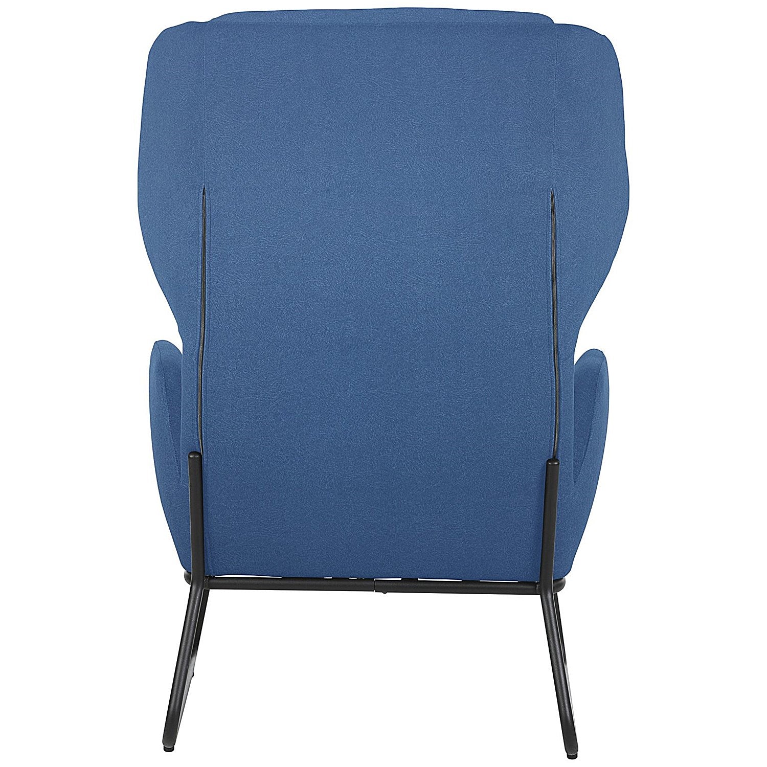 Calma Wingback Chair Blue with Black Frame Easy2Order : KF70113