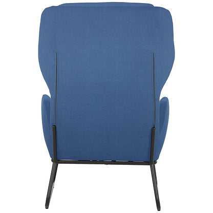 Calma Wingback Chair Blue with Black Frame Easy2Order : KF70113