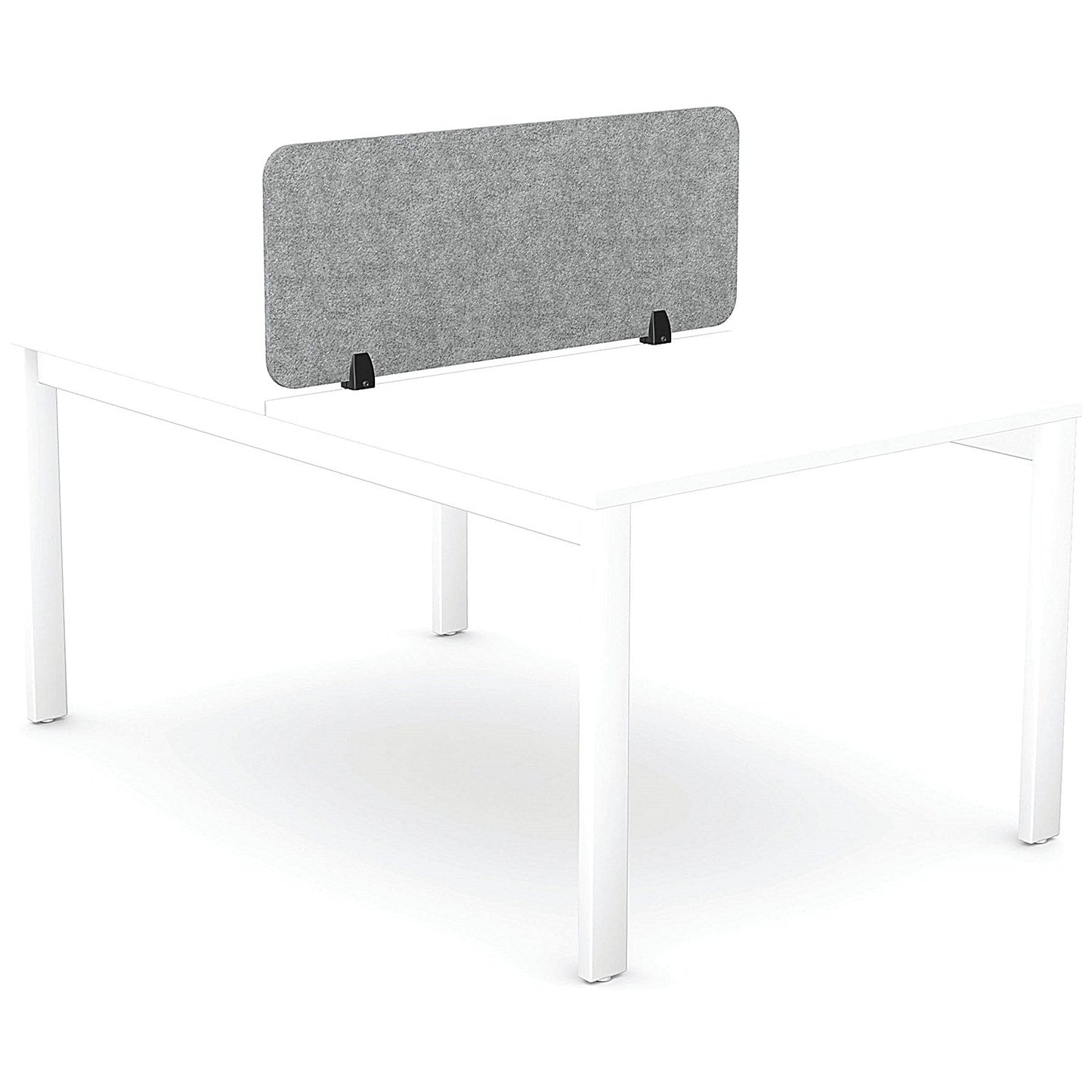 Serrion PET Desk Mounted Straight Top Acoustic Screen 1190x400mm Grey Easy2Order : KF70118