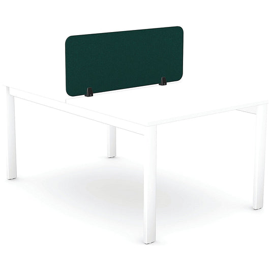 5 Star PET Desk Mounted Straight Top Acoustic Screen 1190x400mm Green Easy2Order : KF70120