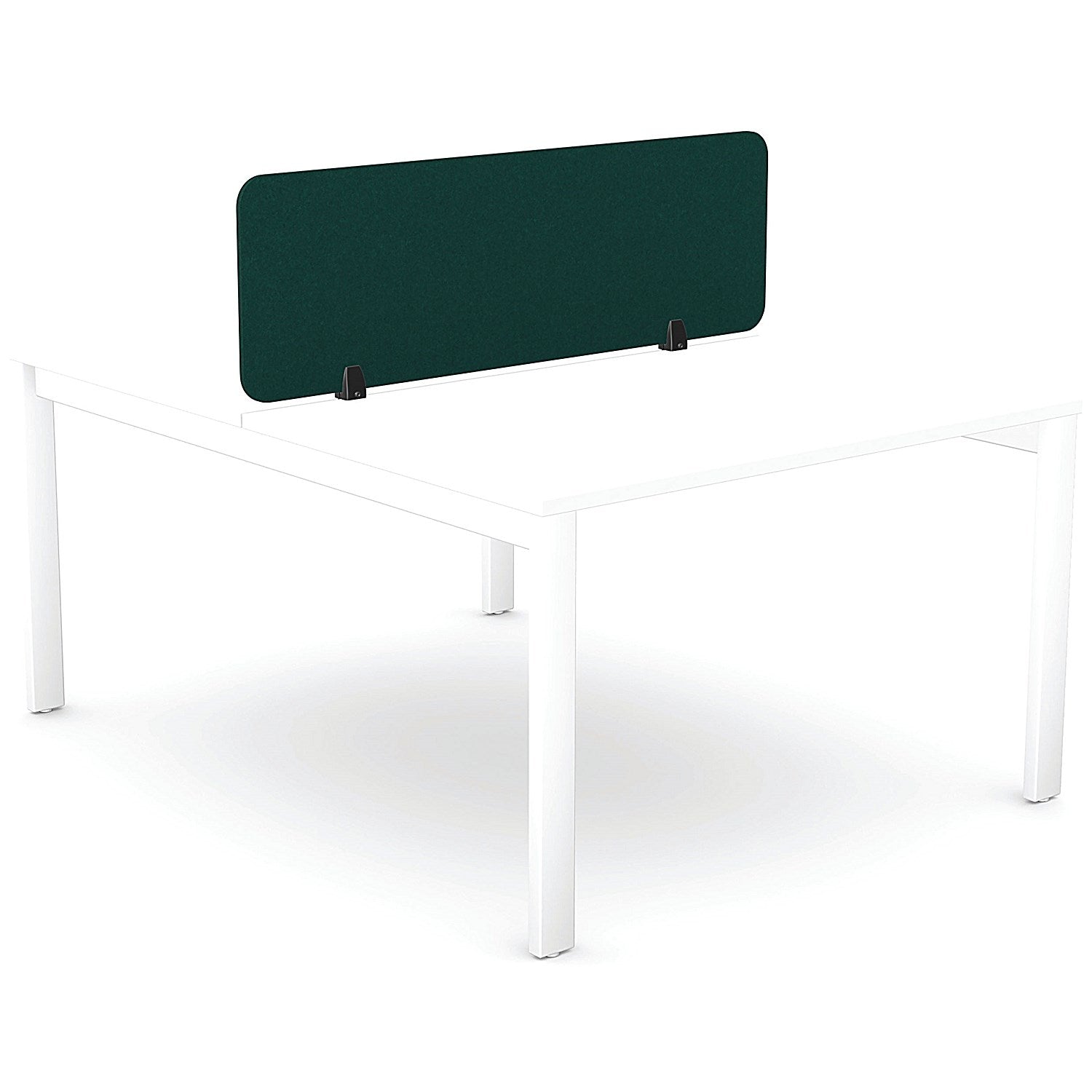 Serrion PET Desk Mounted Straight Top Acoustic Screen 1390x400mm Green Easy2Order : KF70123