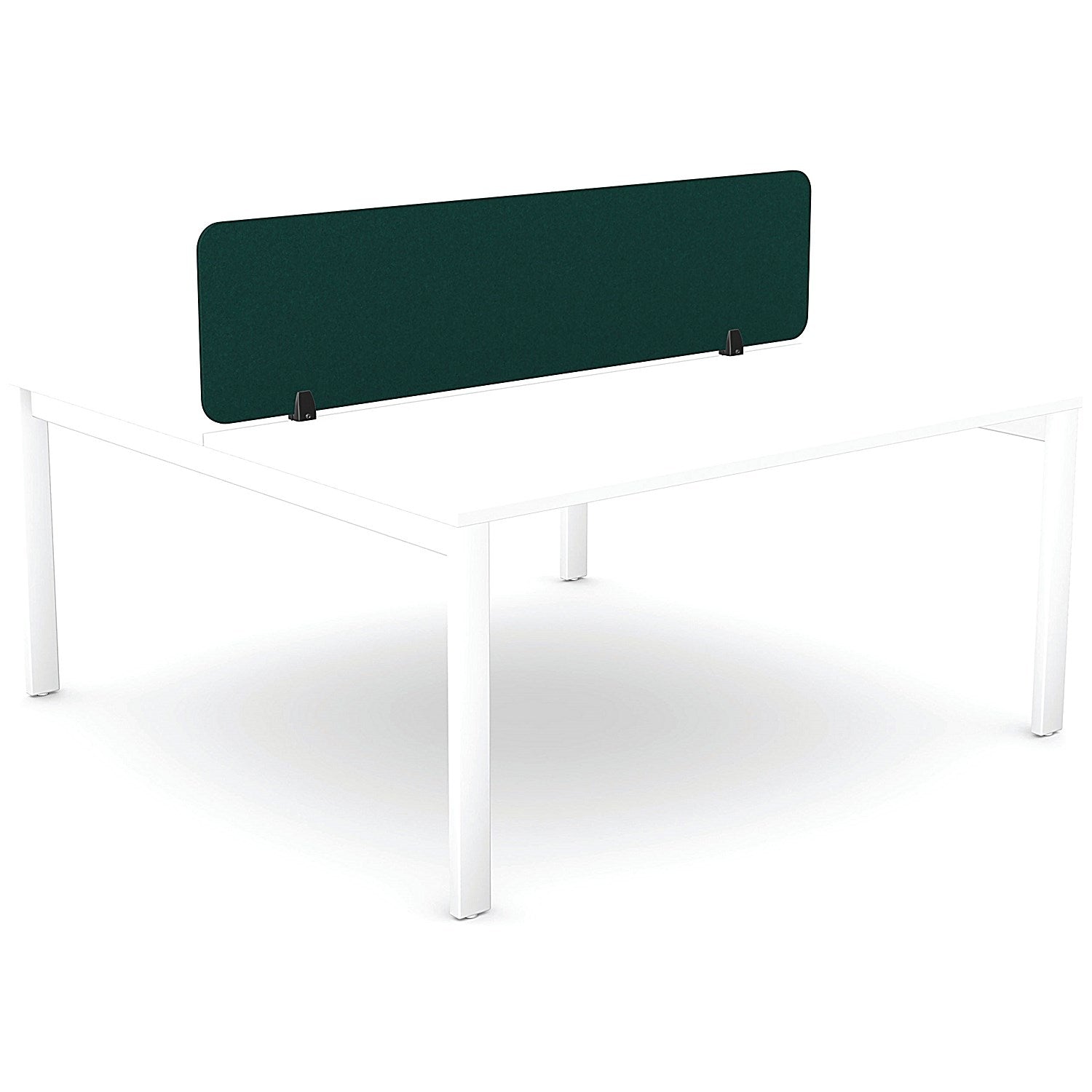 5 Star PET Desk Mounted Straight Top Acoustic Screen 1590x400mm Green Easy2Order : KF70126