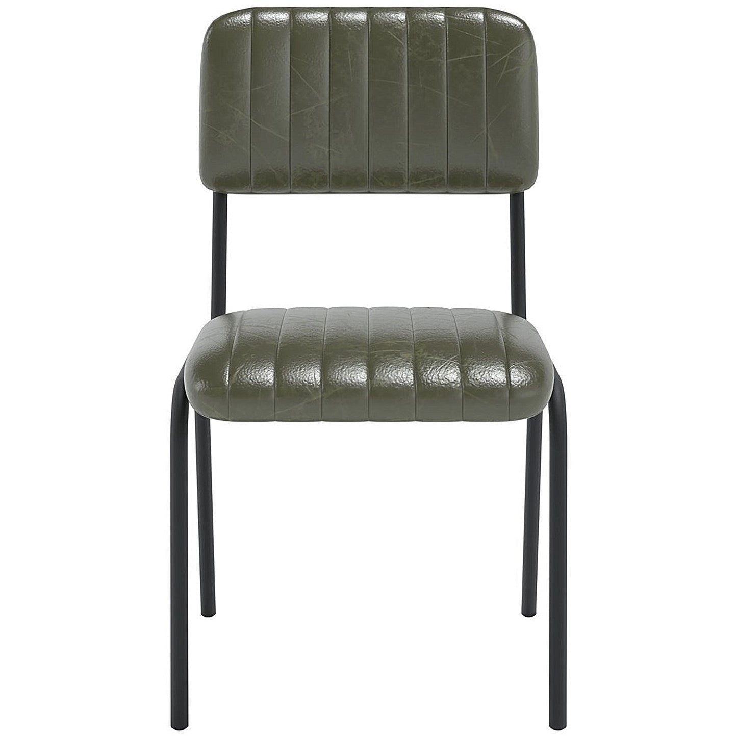 Tovi Side Chair Green with Black Frame