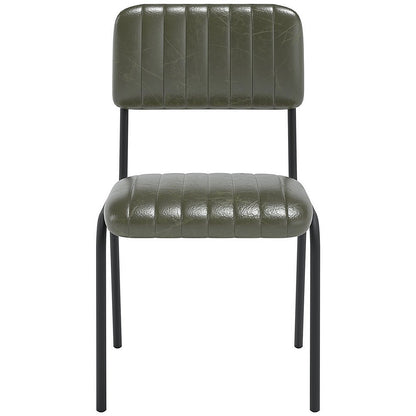 Tovi Side Chair Green with Black Frame