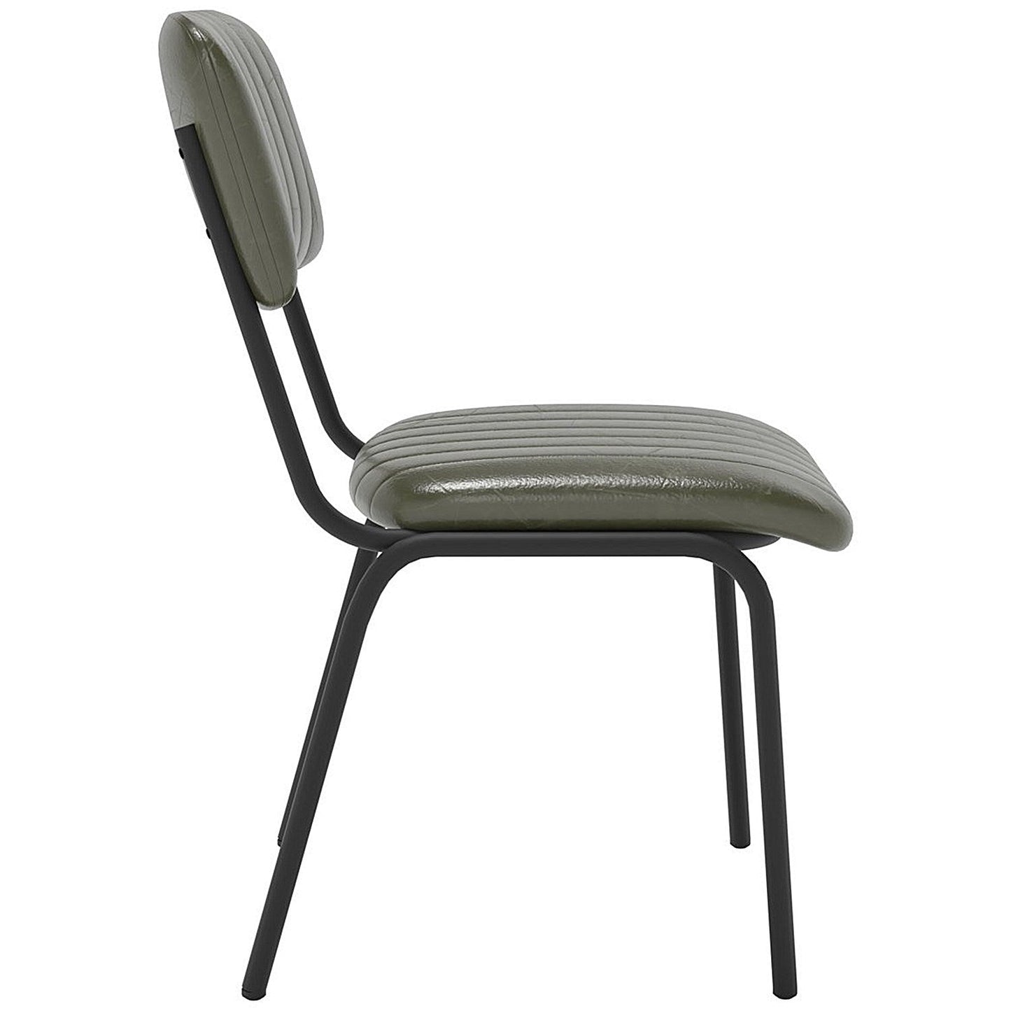 Tovi Side Chair Green with Black Frame