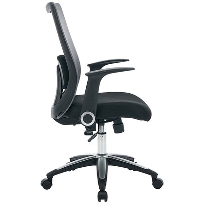 Jemini Zumo Chair with Folding Arms, Black and Grey