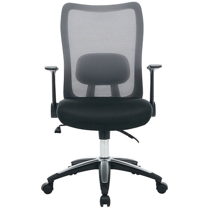 Jemini Zumo Chair with Folding Arms, Black and Grey