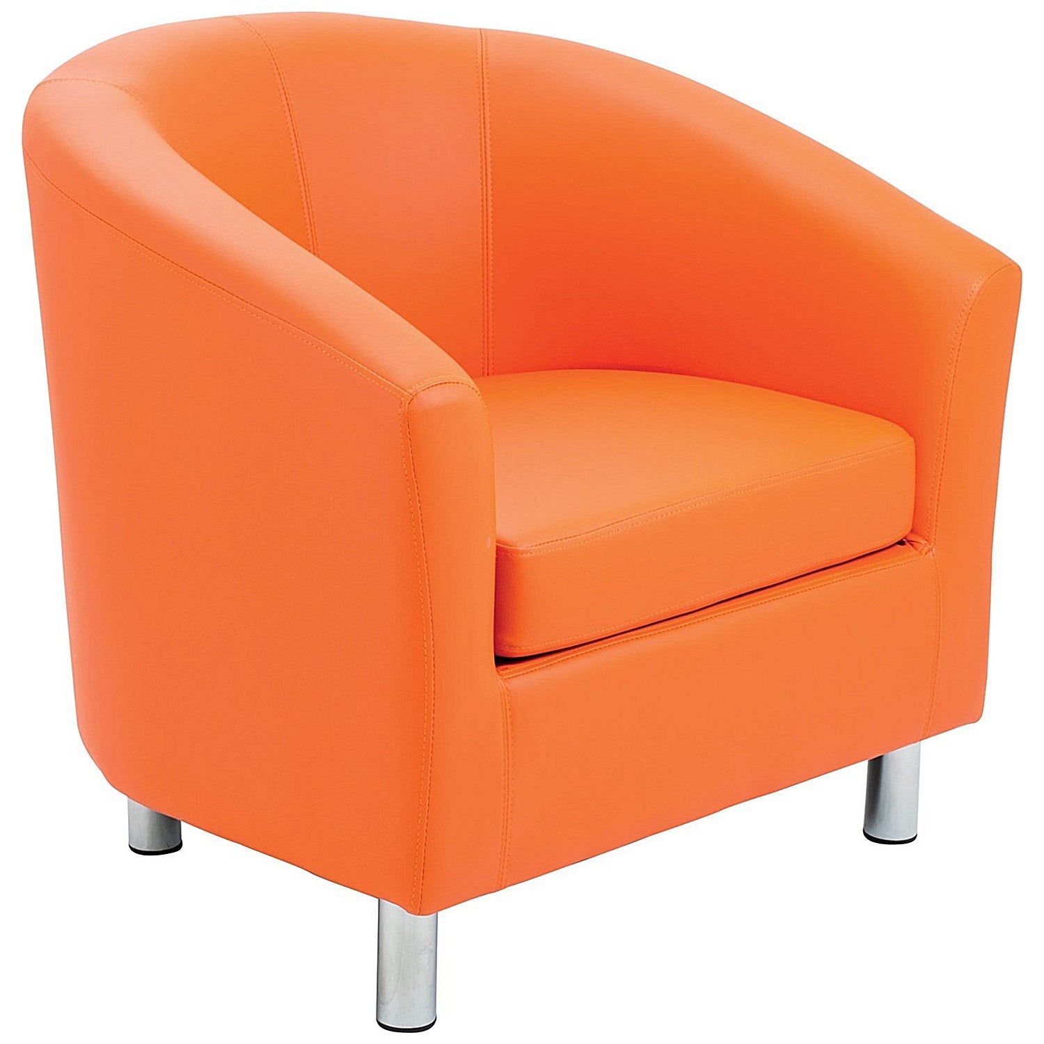 Jemini Polyurethane Tub Armchair, Orange Easy2Order : KF70353