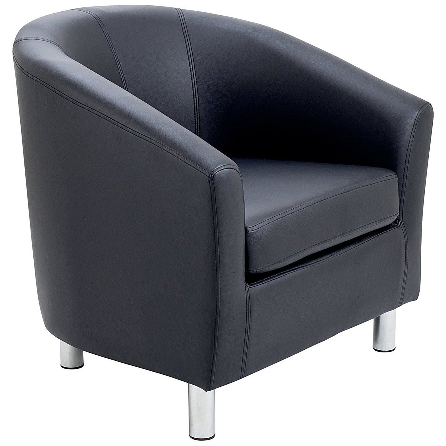 Jemini Polyurethane Tub Armchair, Black Easy2Order : KF70356