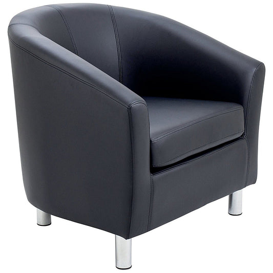 Jemini Polyurethane Tub Armchair, Black Easy2Order : KF70356