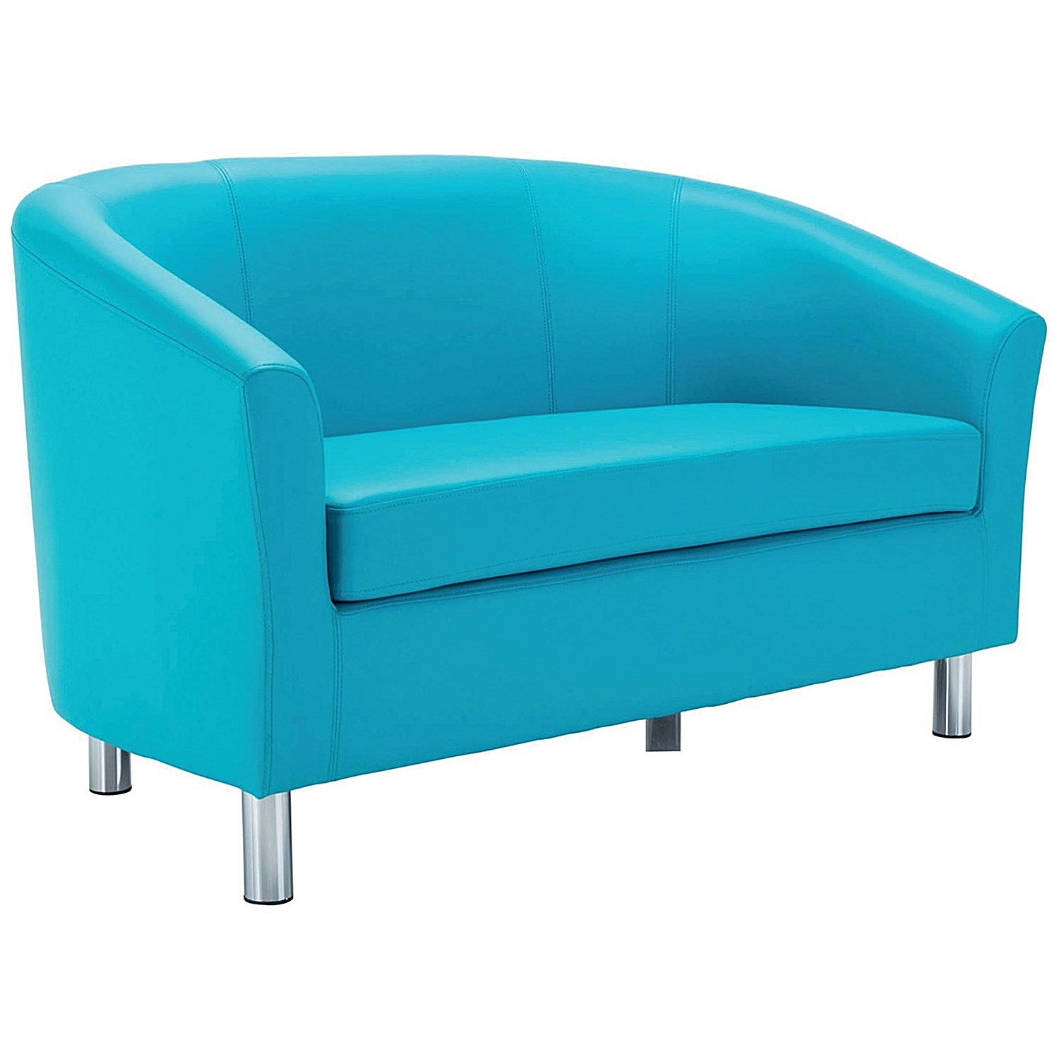 Jemini 2 Seater Polyurethane Tub Sofa, Sky Blue Easy2Order : KF70357