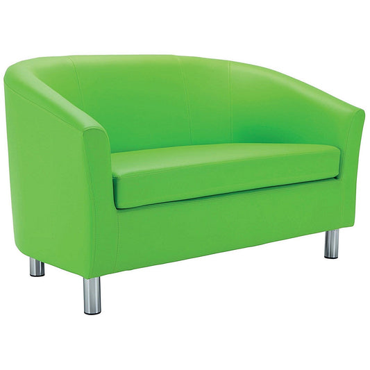 Jemini 2 Seater Polyurethane Tub Sofa, Lime Easy2Order : KF70360