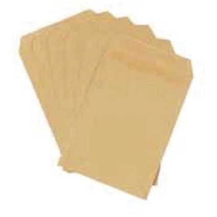 Q-Connect C4 Window Envelopes, Self Seal, 90gsm, Manilla, Pack of 250
