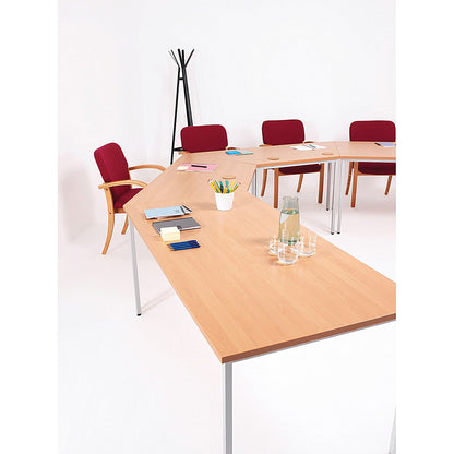 Jemini Rectangular Table, 1600x800mm, Beech Easy2Order : KF71523