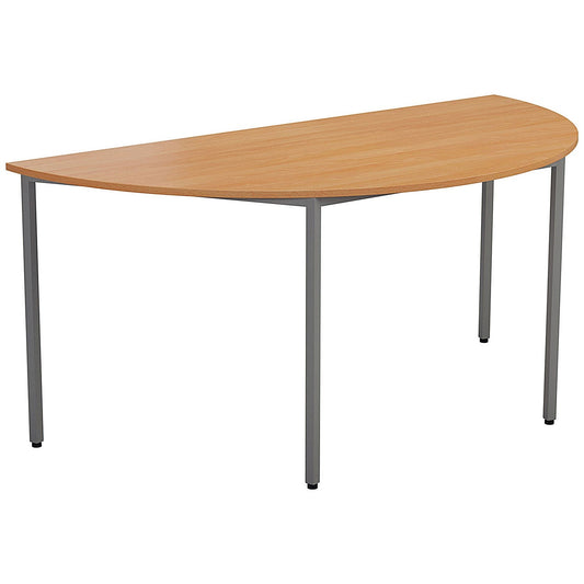 Jemini Semi Circular Multipurpose Table, 1600x800mm, Beech