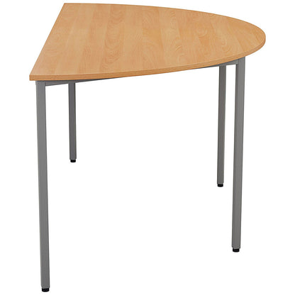 Jemini Semi Circular Multipurpose Table, 1600x800mm, Beech