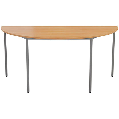 Jemini Semi Circular Multipurpose Table, 1600x800mm, Beech