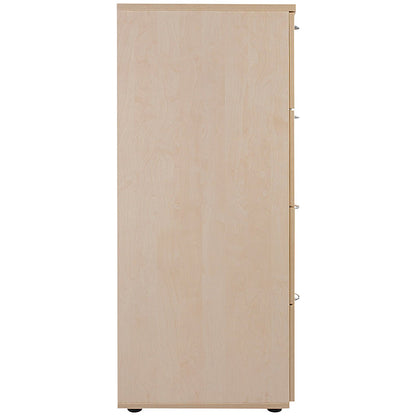 Jemini Foolscap Filing Cabinet, 4 Drawer, Maple