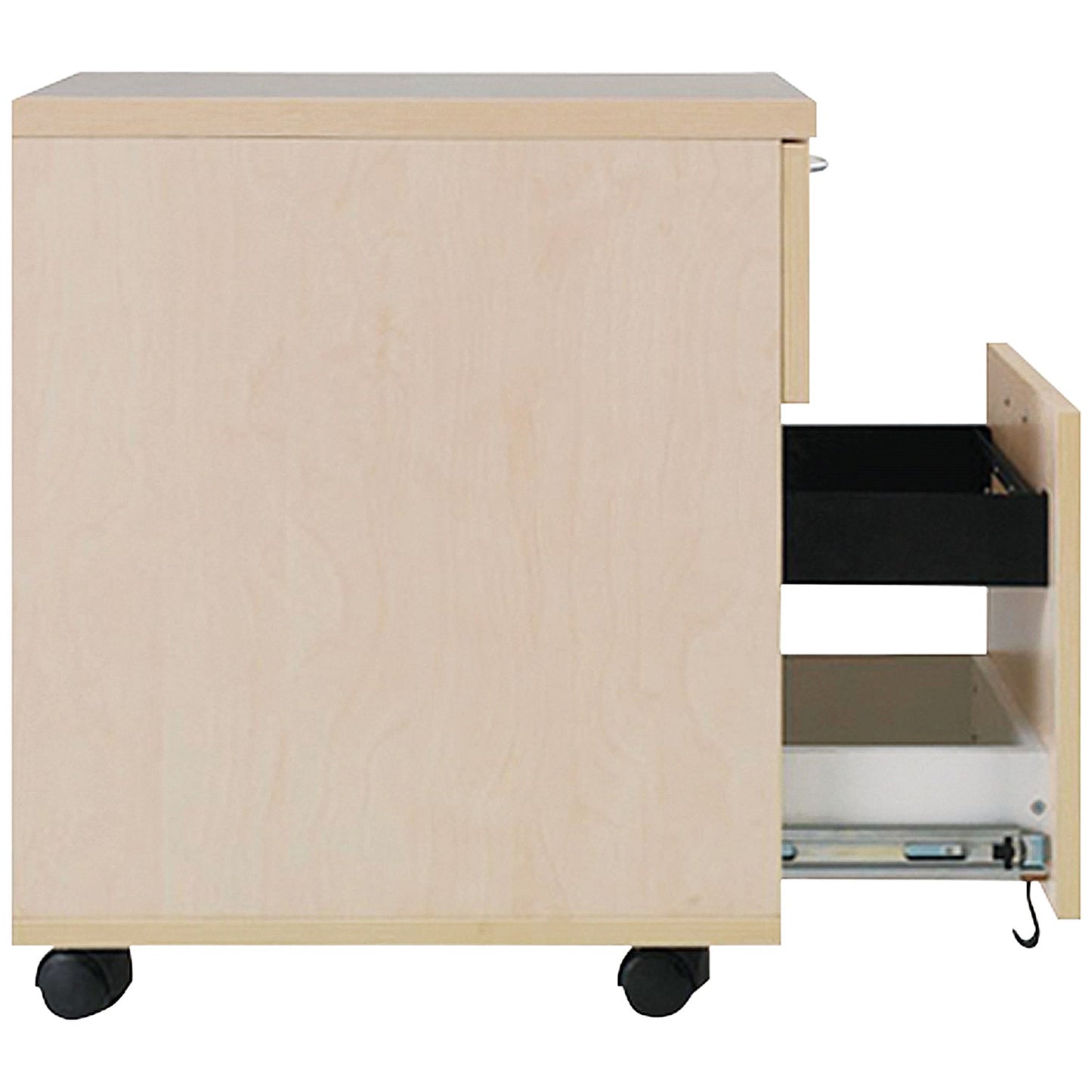 Jemini 2 Drawer Mobile Pedestal, Maple