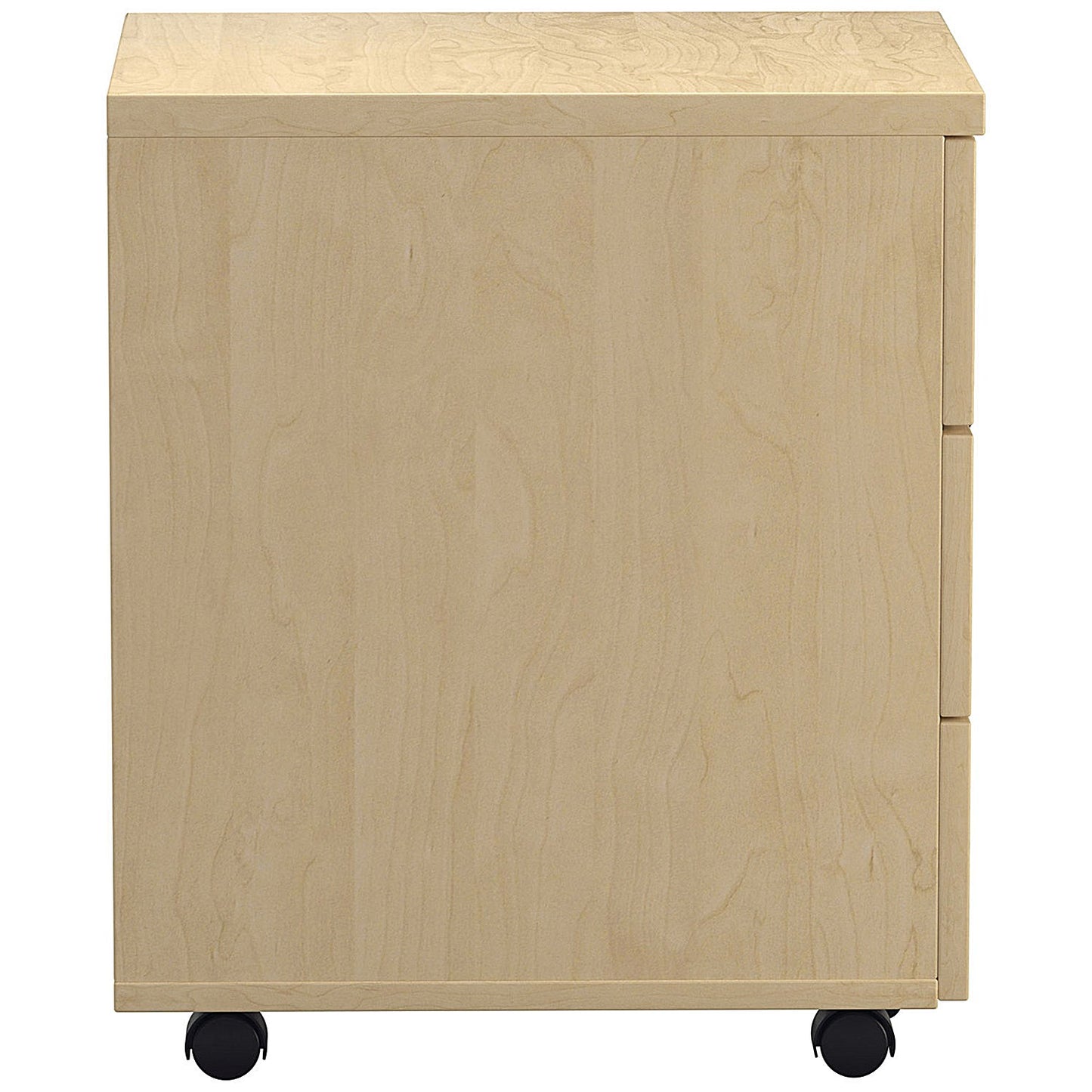Jemini 3 Drawer Mobile Pedestal, Maple