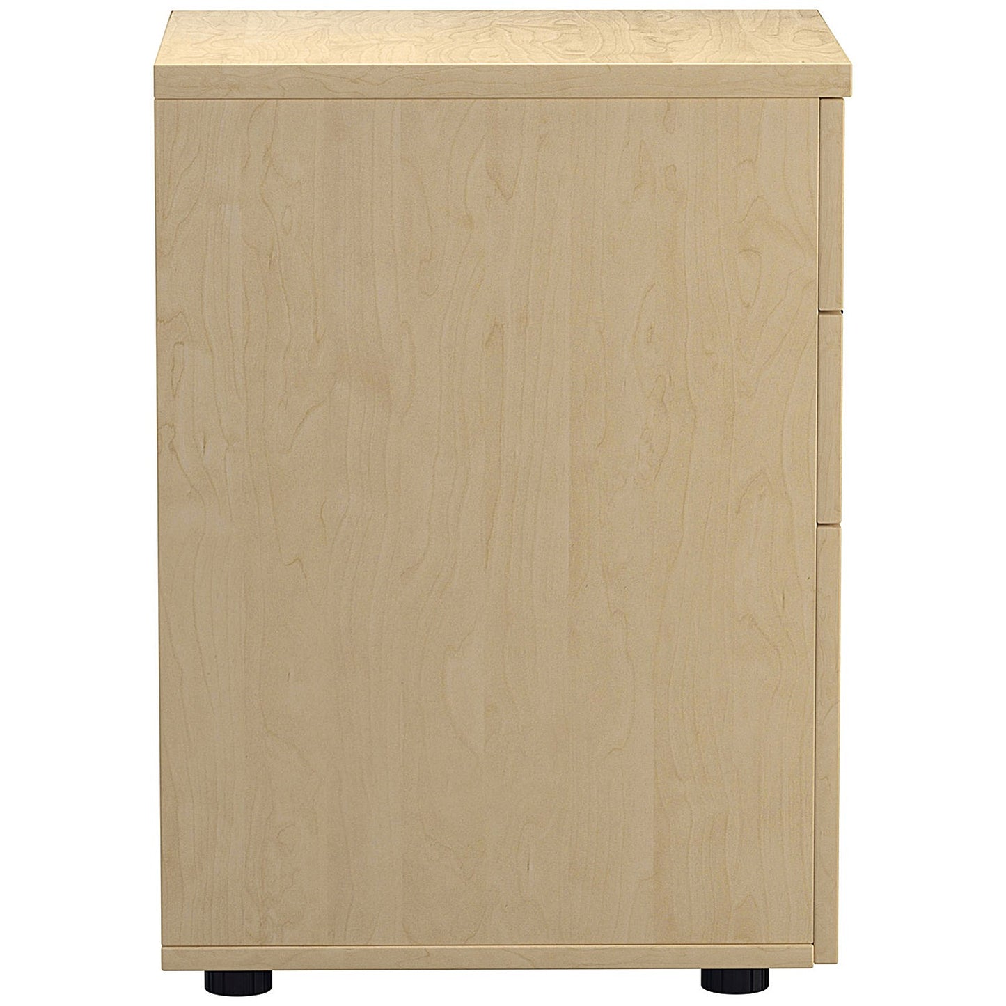 Jemini 3 Drawer Tall Mobile Pedestal, Maple