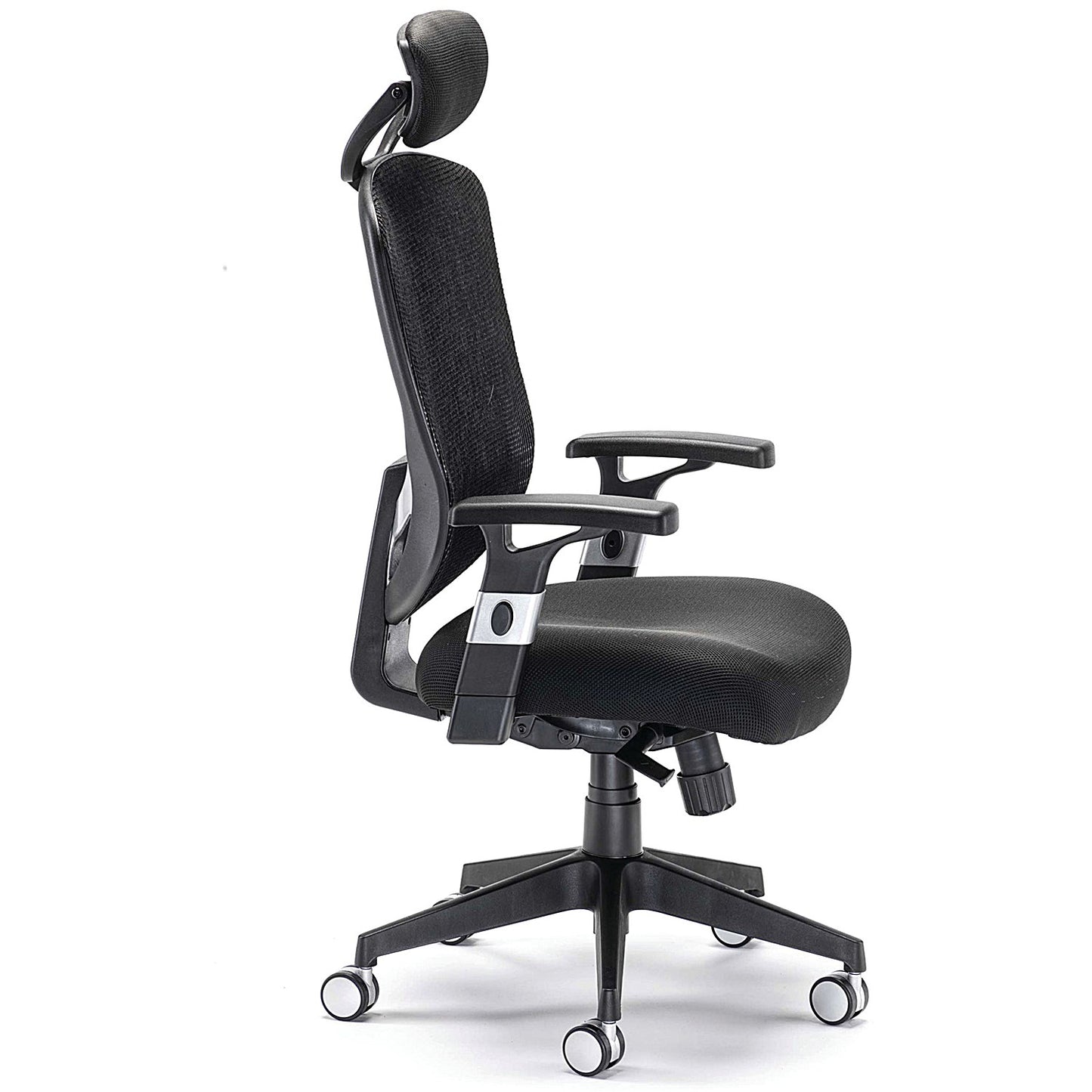 Arista Lexi High Back Chair, Headrest, Black