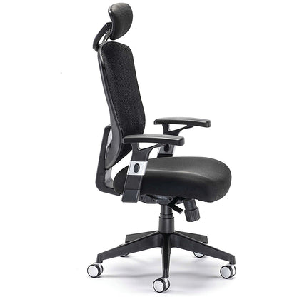 Arista Lexi High Back Chair, Headrest, Black