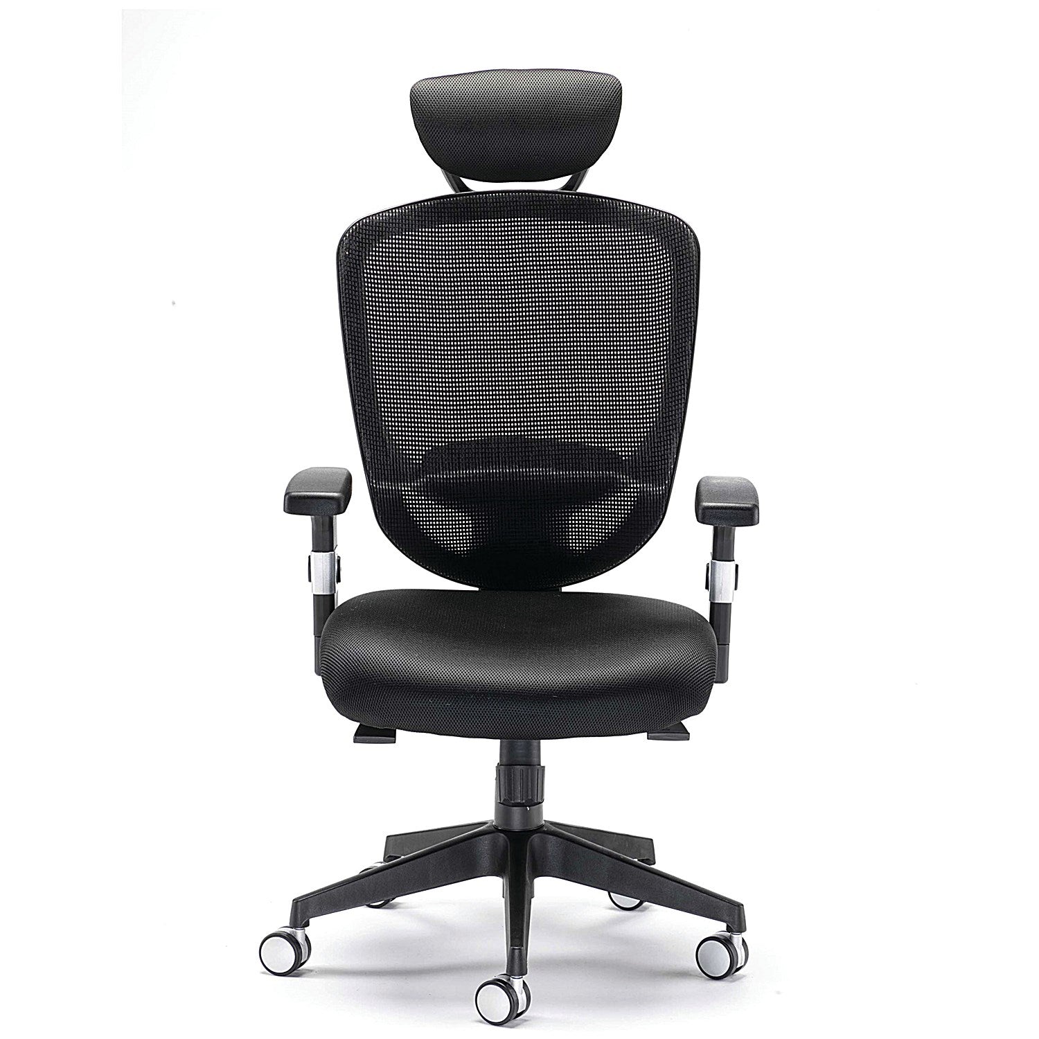 Arista Lexi High Back Chair, Headrest, Black