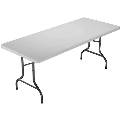Jemini Rectangular Folding Table, 1830mm Wide, White
