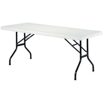 Jemini Rectangular Folding Table, 1830mm Wide, White