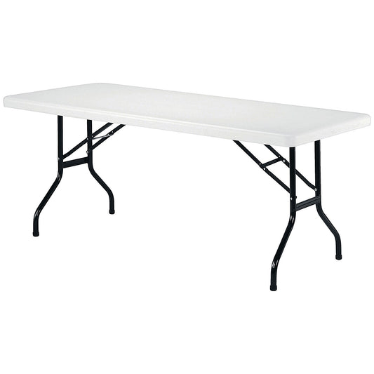 Jemini Rectangular Folding Table, 1830mm Wide, White