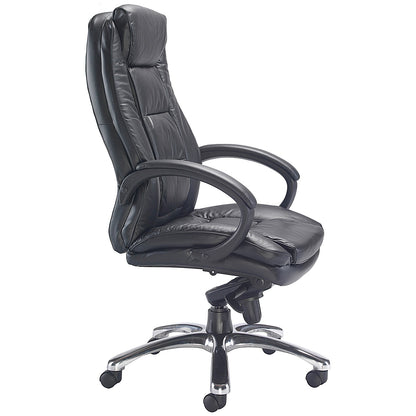 Avior Tuscany High Back Leather Executive Chair, Black