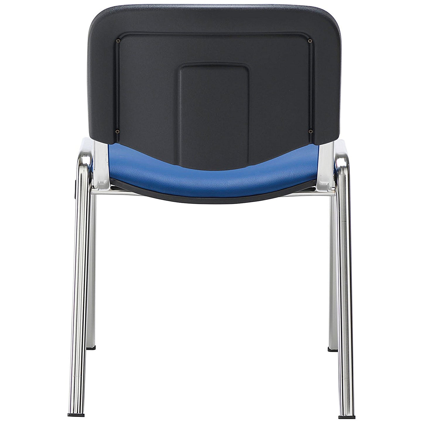 Jemini Ultra Multipurpose Chrome Frame Stacking Chair, Blue Vinyl