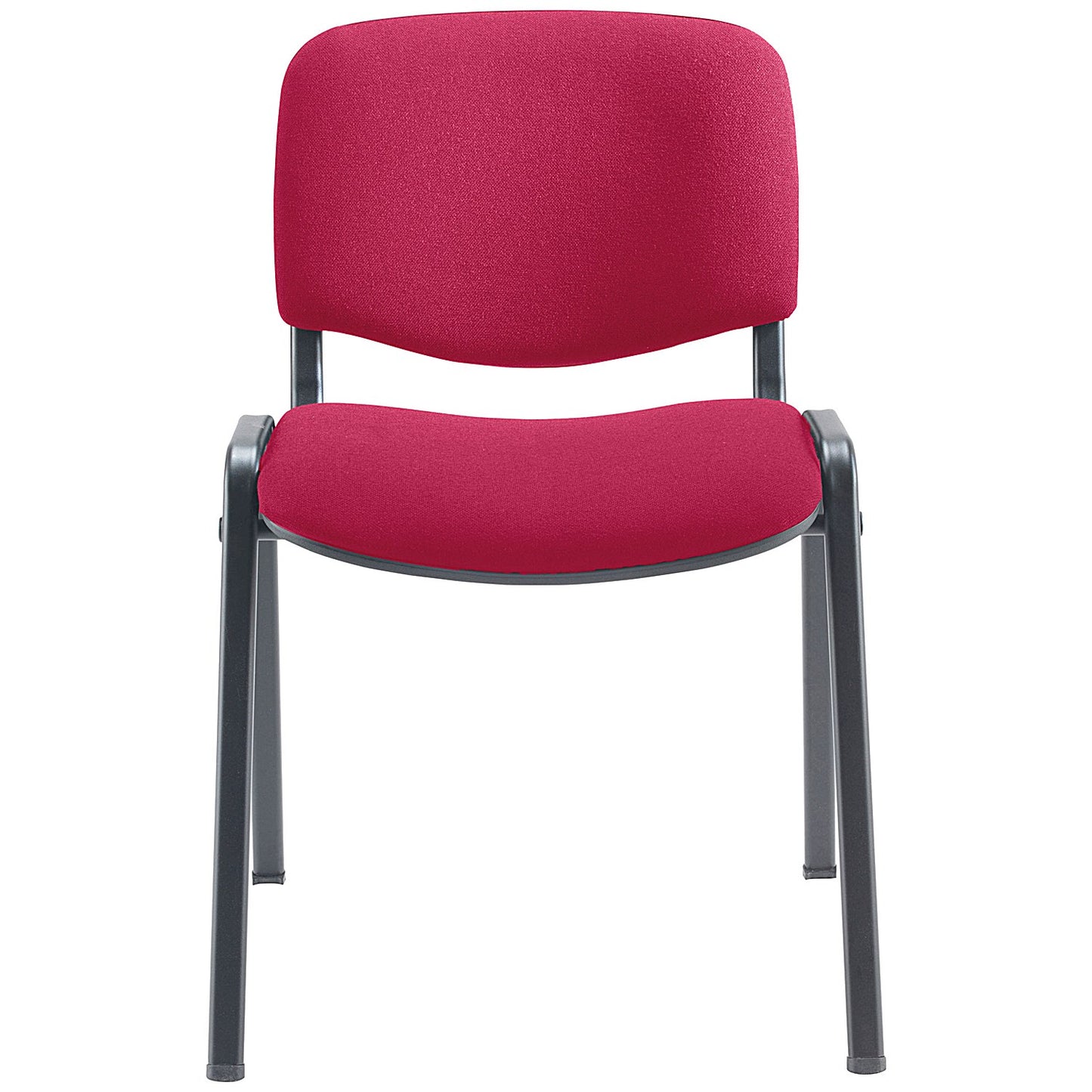Jemini Ultra Multipurpose Black Frame Stacking Chair, Burgundy