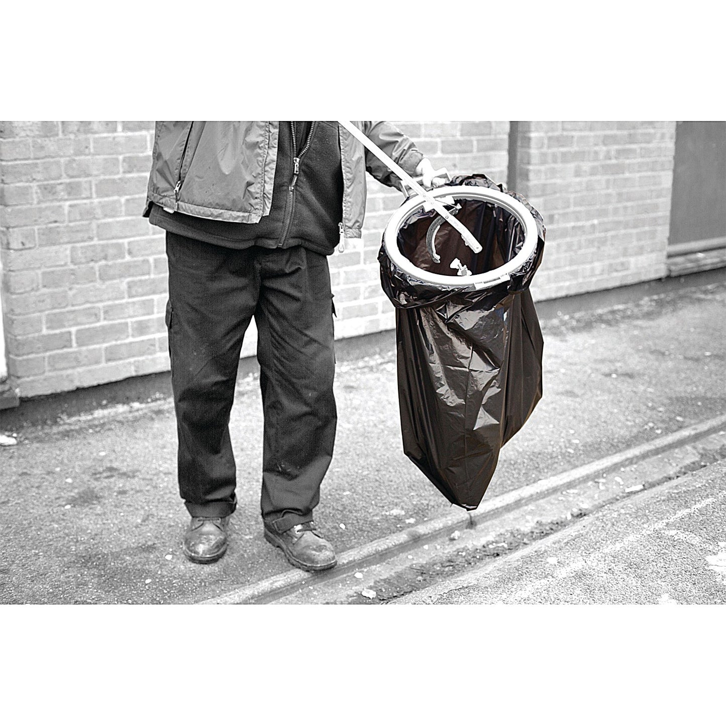 2Work Heavy Duty Refuse Sack, Black, Pack of 200