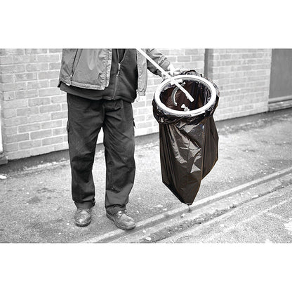 2Work Heavy Duty Refuse Sack, Black, Pack of 200