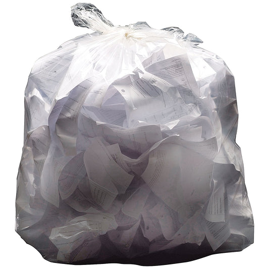 2Work Medium Duty Refuse Sack, 80 Litre, Clear, Pack of 200