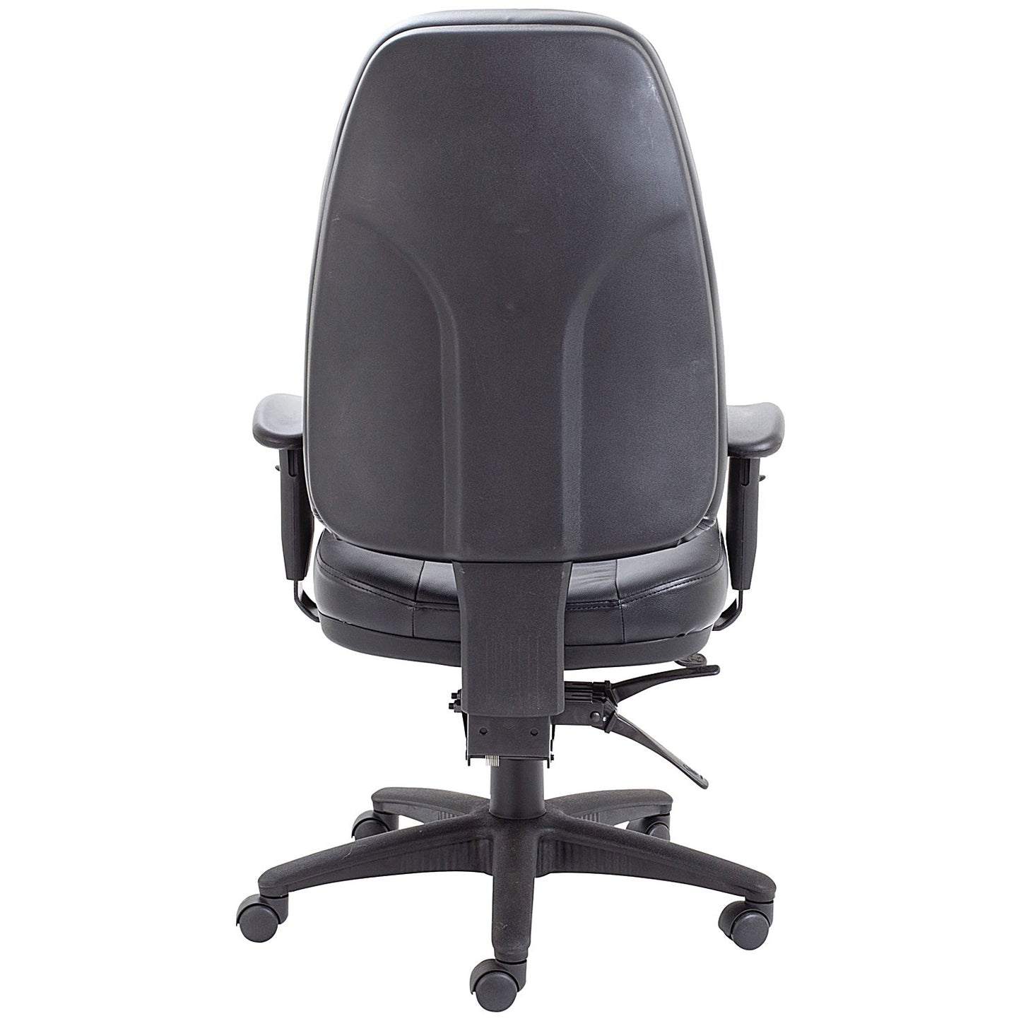 Avior Thorpe High Back Leather Task Chair, Black