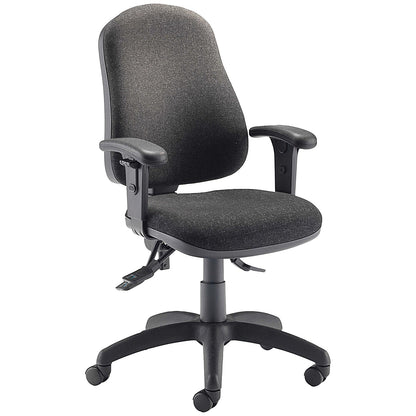 Jemini Teme Deluxe High Back Operator Chair, Charcoal
