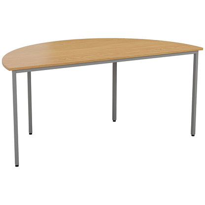 Jemini Semi Circular Multipurpose Table, 1600x800mm, Oak