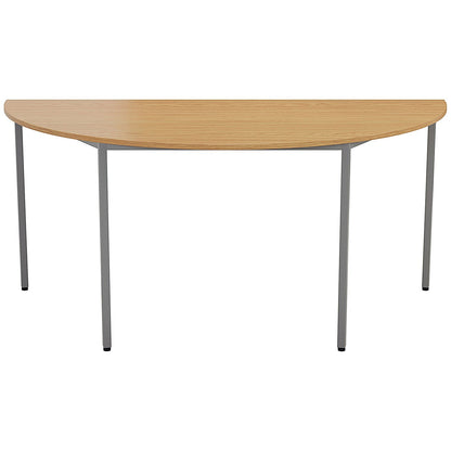 Jemini Semi Circular Multipurpose Table, 1600x800mm, Oak
