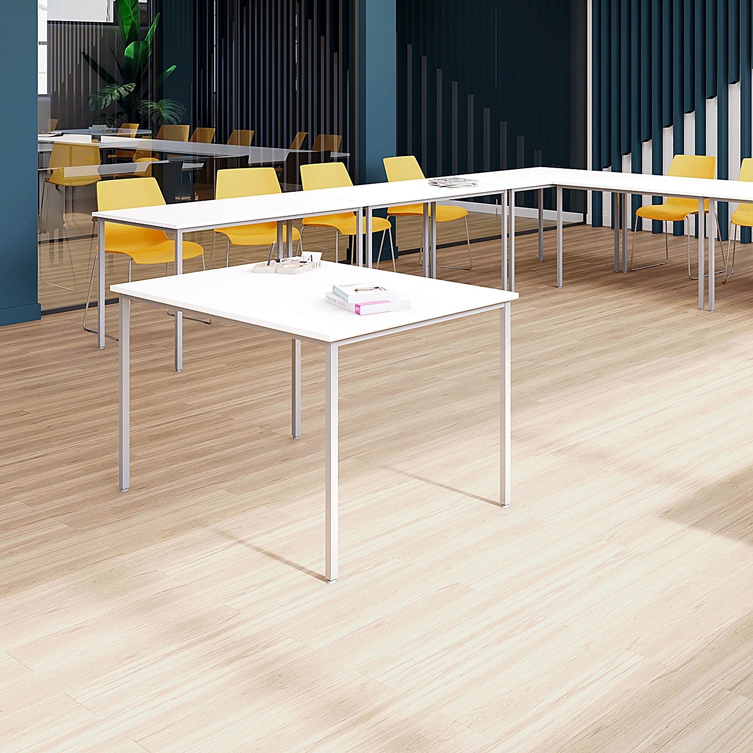 Jemini Semi Circular Multipurpose Table, 1600x800mm, Oak Easy2Order : KF74400