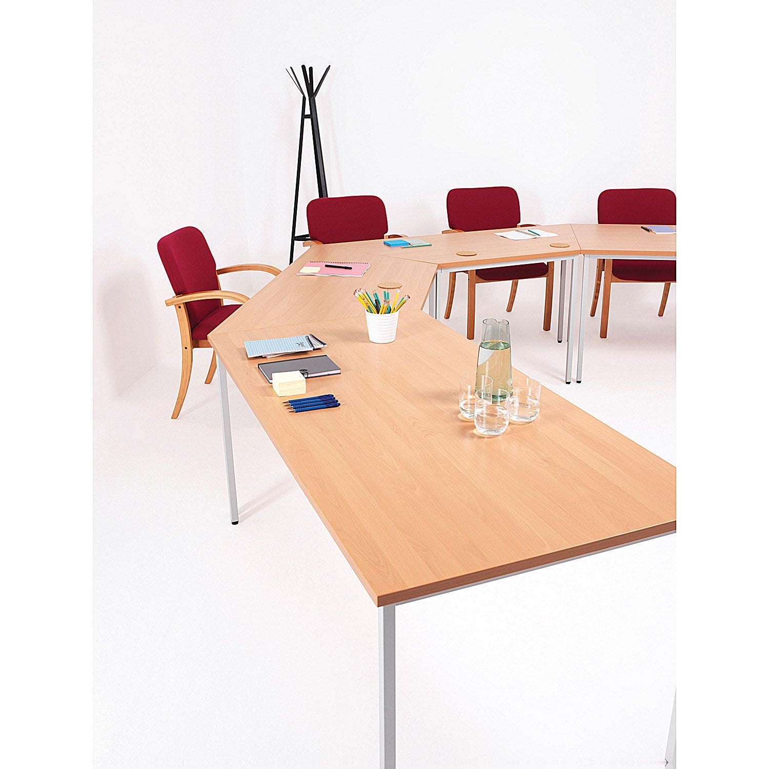 Jemini Rectangular Table, 1200x800mm, Beech Easy2Order : KF74401