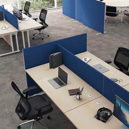 First Desk Screen, 1600x400mm, Black