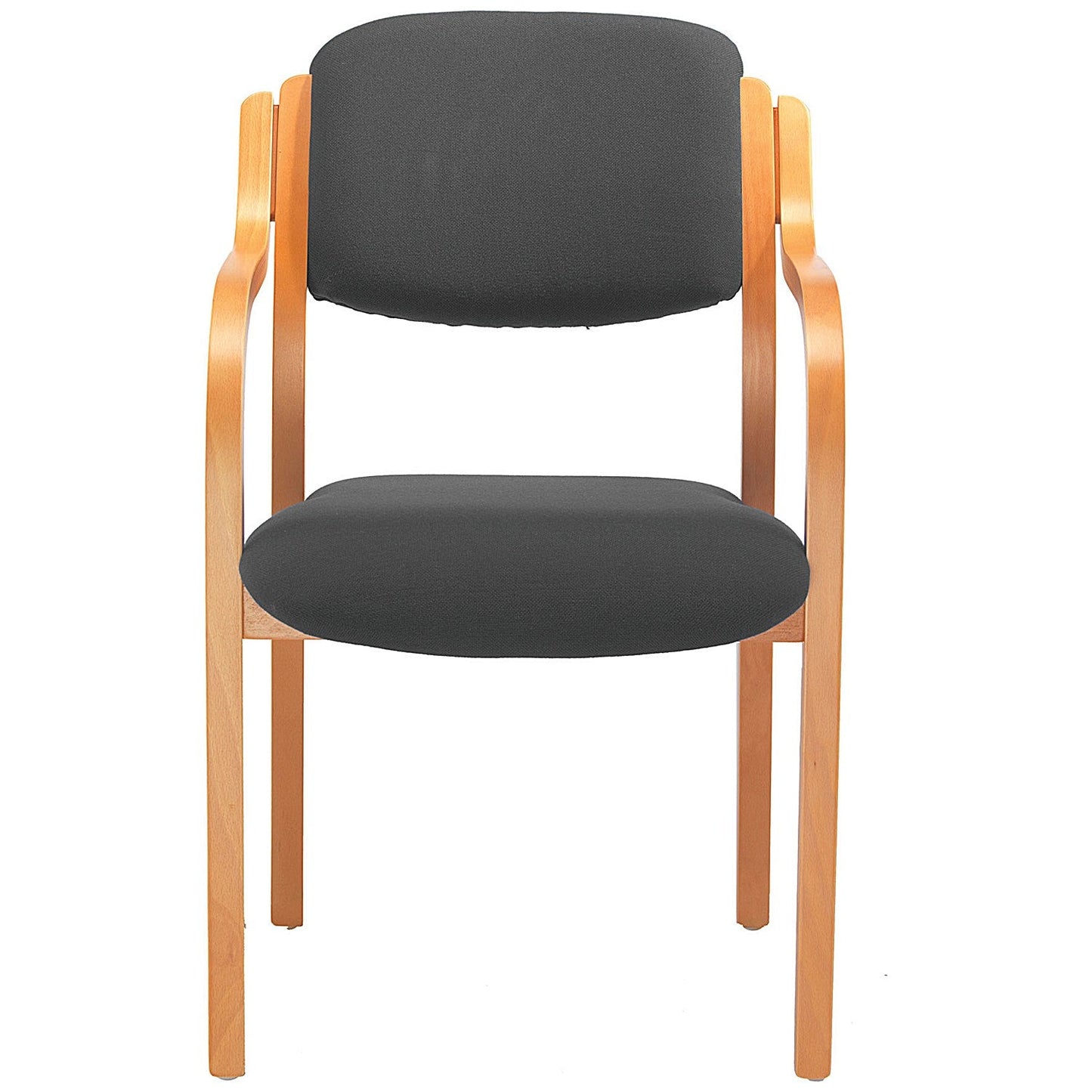 Jemini Wood Frame Arm Chair, Charcoal