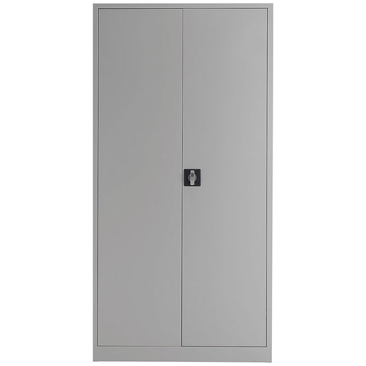 Talos Tall Steel Stationery Cupboard, 4 Shelves, 1790mm High, Grey