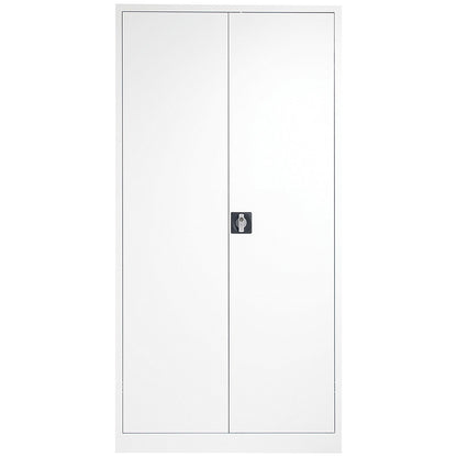 Talos Tall Steel Stationery Cupboard, 4 Shelves, 1790mm High, White