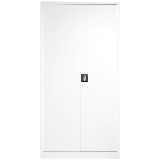 Talos Tall Steel Stationery Cupboard, 4 Shelves, 1790mm High, White